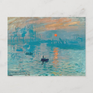CLAUDE MONET - Impression, sunrise 1872 Postcard