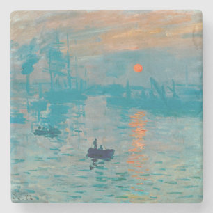 CLAUDE MONET - Impression, sunrise 1872 Stone Coaster