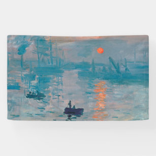 Claude Monet Impression Sunrise French Banner