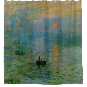 Claude Monet Impression Sunrise Impressionism Oil Shower Curtain