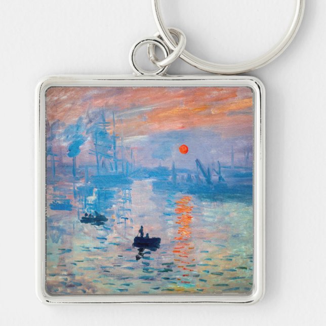 Claude Monet - Impression, Sunrise Key Ring (Front)