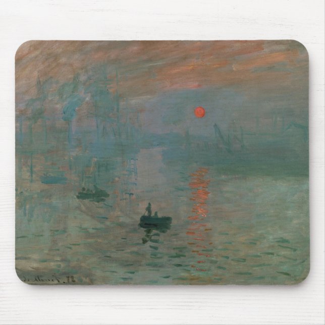 Claude Monet - Impression, Sunrise Mouse Mat (Front)