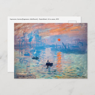 Claude Monet - Impression, Sunrise Postcard