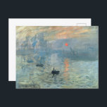 Claude Monet Impression Sunrise Postcard<br><div class="desc">Claude Monet Postcard featuring painting titled "Impression,  Sunrise"</div>