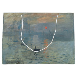 Claude Monet Impression Sunrise Soleil Levant Large Gift Bag