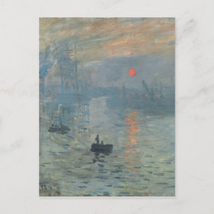 Claude Monet Impression Sunrise Soleil Levant Postcard