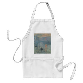 Claude Monet Impression Sunrise Soleil Levant Standard Apron