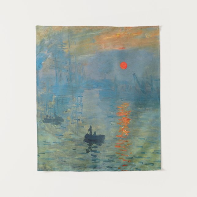 Claude Monet Impression Sunrise Tapestry (Front)