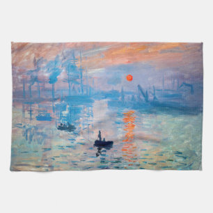 Claude Monet - Impression, Sunrise Tea Towel