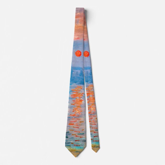 Claude Monet - Impression, Sunrise Tie (Front)