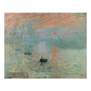 Claude Monet- Impressionism, Sunrise, Photo Print