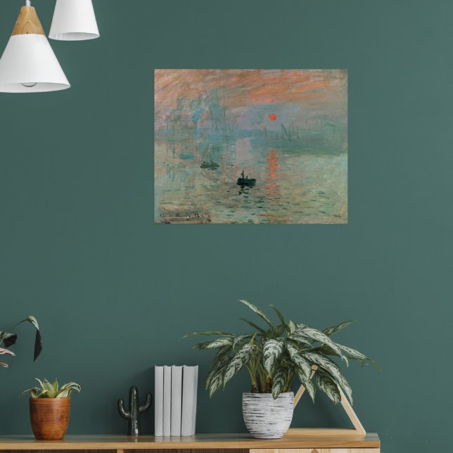 Claude Monet- Impressionism, Sunrise, Poster (Living Room 1)