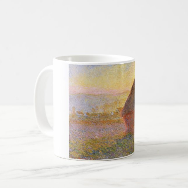 Claude Monet Impressionist Painting Graystaks I Coffee Mug (Front Left)