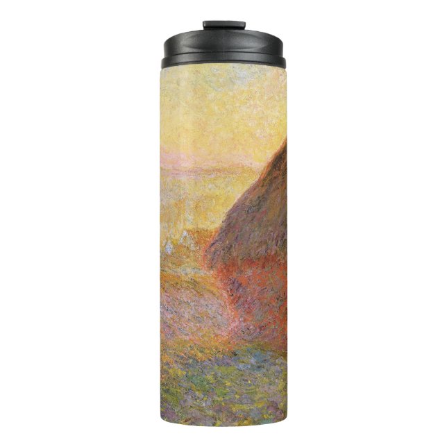 Claude Monet Impressionist Painting Graystaks I Thermal Tumbler (Front)