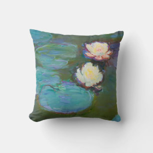 Claude Monet Impressionist Water Lillies Nympheas Cushion