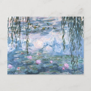Claude Monet Impressionist Water Lillies Painting Holiday Postcard
