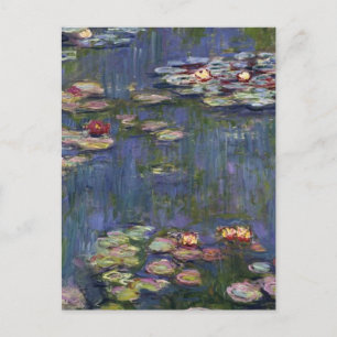 Claude Monet Impressionist Water Lillies Painting Postcard