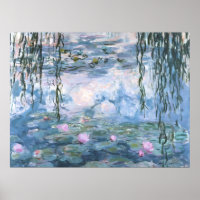 Claude Monet Impressionist Water Lillies Painting