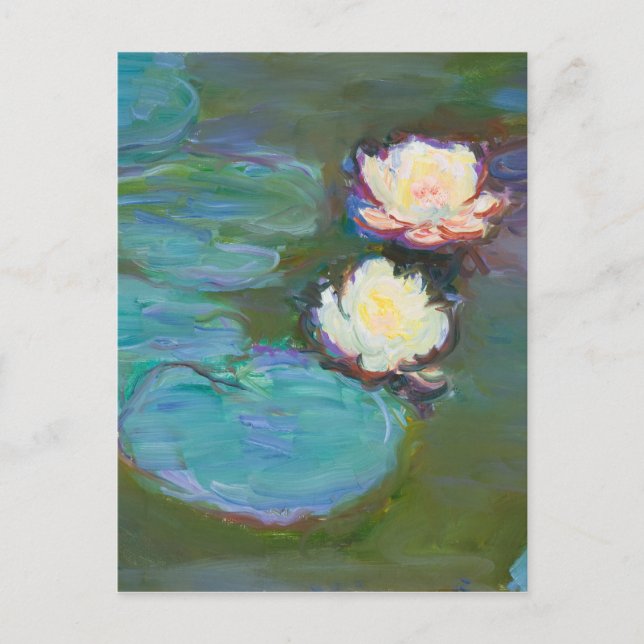 Claude Monet Impressionist Water Lillies Postcard (Front)