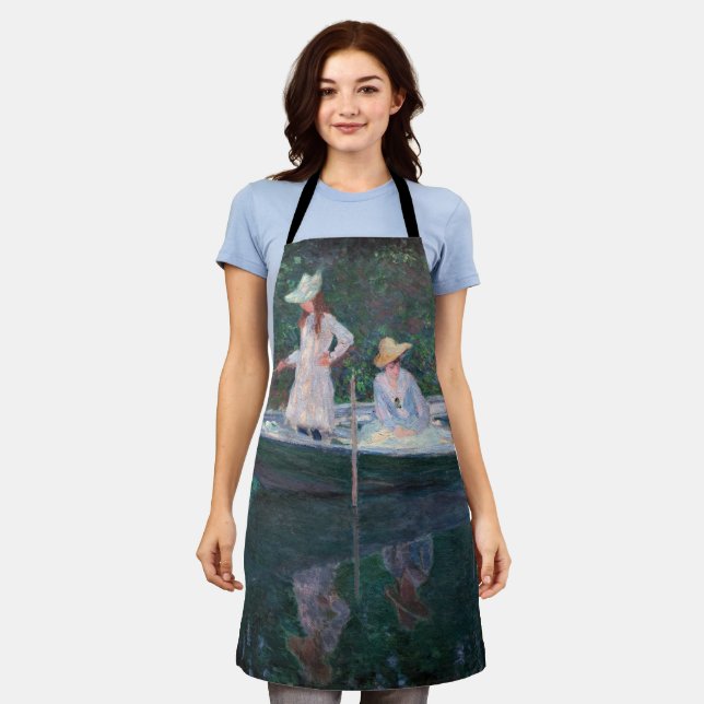 Claude Monet - In the Norvegienne Boat at Giverny Apron (Worn)