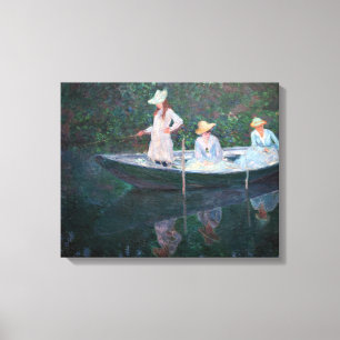 Claude Monet - In the Norwegian Boat Canvas Print