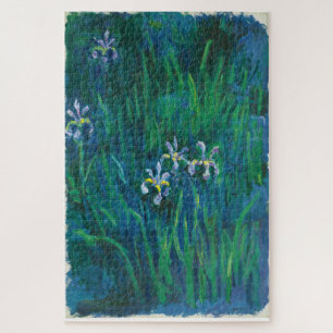 Claude Monet Iris Flowers Jigsaw Puzzle
