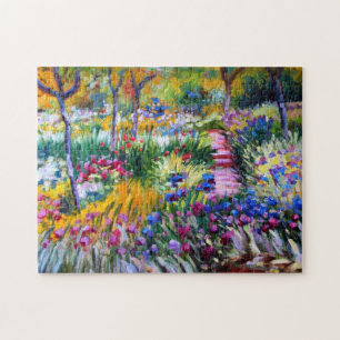 Claude Monet: Iris Garden by Giverny Jigsaw Puzzle