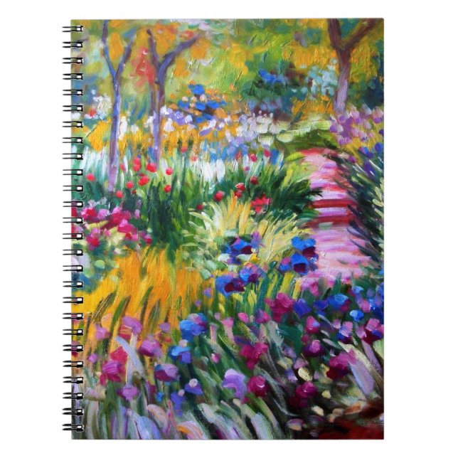 Claude Monet: Iris Garden by Giverny Notebook (Front)