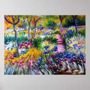 Claude Monet: Iris Garden by Giverny Poster