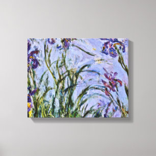 Claude Monet - Iris Mauves Canvas Print