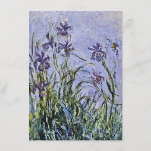 Claude Monet - Iris Mauves Invitation
