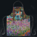Claude Monet - Irises in Monet's Garden Fine Art Apron<br><div class="desc">This oil on canvas from 1900 shows a beautiful display of flowers and willow trees in Monet's garden. Unlike similar stores, Art Lover's Cafe features classic, high resolution works of art that have been carefully restored, colour-balanced & retouched to remove spots & artefacts commonly found in most reproductions sold online....</div>