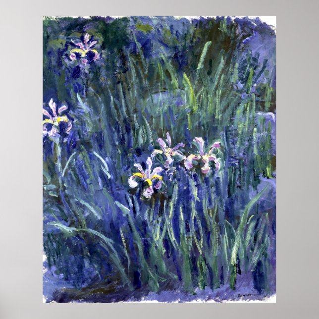 Claude Monet: Irises Poster (Front)