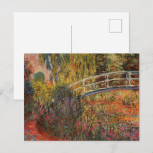 Claude Monet Japanese Bridge Giverny Art Postcard