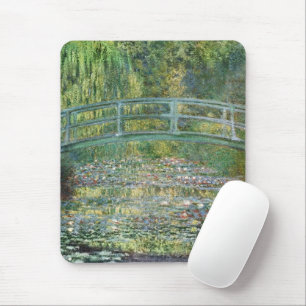 Claude Monet Japanese Bridge Water Lily Art Mouse Mat