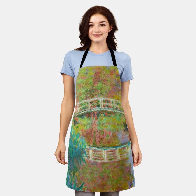 Claude Monet - Japanese Footbridge, Giverny Apron (Worn)