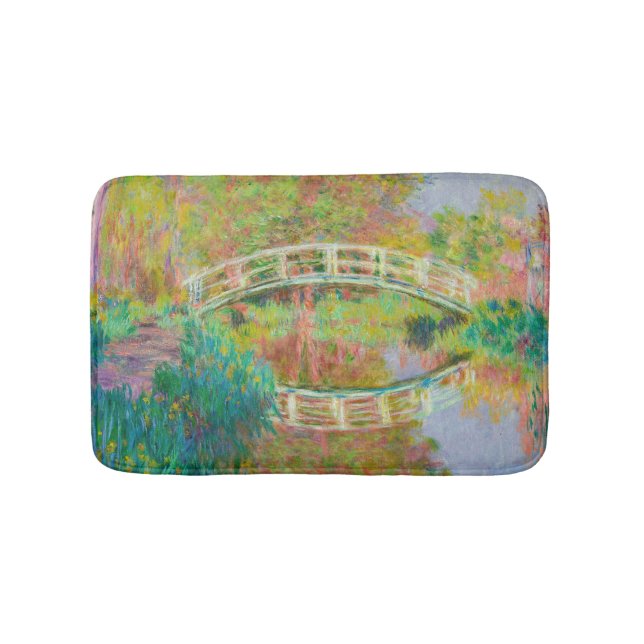 Claude Monet - Japanese Footbridge, Giverny Bath Mat (Front)