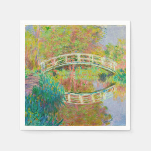 Claude Monet - Japanese Footbridge, Giverny Napkin