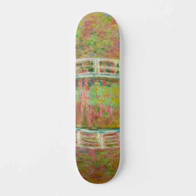 Claude Monet - Japanese Footbridge, Giverny Skateboard (Front)