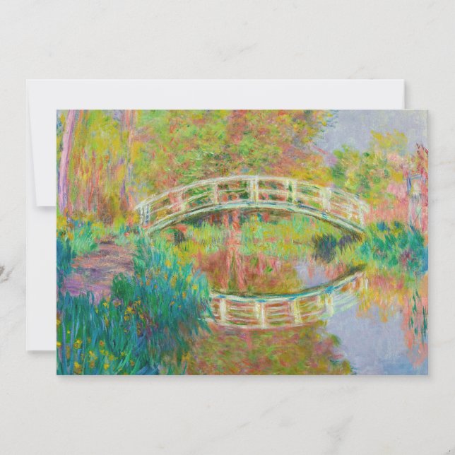 Claude Monet - Japanese Footbridge, Giverny Thank You Card (Front)