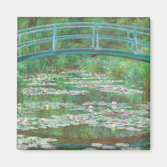 Claude Monet Japanese Footbridge. Impressionism Magnet (Front)