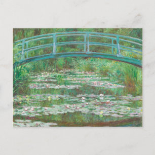Claude Monet Japanese Footbridge. Impressionism Postcard