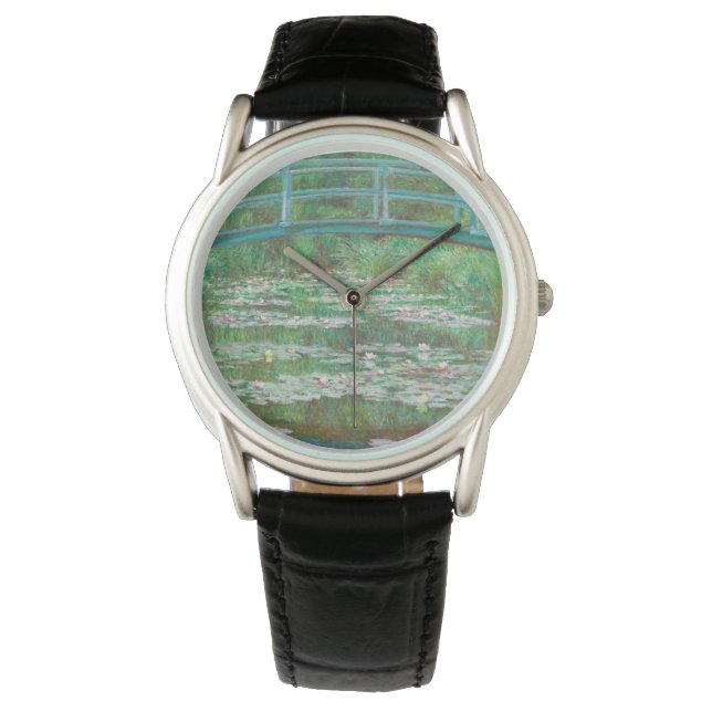 Claude Monet Japanese Footbridge. Impressionism Watch (Front)