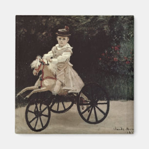 Claude Monet Jean Monet on his Hobby Horse, 1872 Magnet