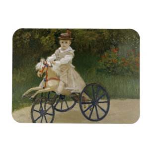 Claude Monet - Jean Monet on his Hobby Horse Magnet