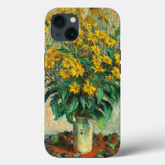 Claude Monet - Jerusalem Artichoke Flowers Case-Mate iPhone Case (Back)