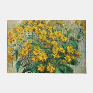 Claude Monet - Jerusalem Artichoke Flowers Doormat