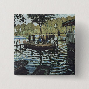Claude Monet La Grenouillere 15 Cm Square Badge
