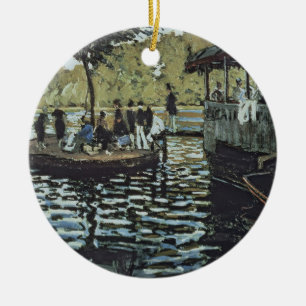 Claude Monet   La Grenouillere Ceramic Tree Decoration