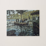 Claude Monet | La Grenouillere Jigsaw Puzzle<br><div class="desc">Image:125121  La Grenouillere,  1869 (oil on canvas). Monet,  Claude (1840-1926). Metropolitan Museum of Art,  New York,  USA.  Art,  Fine Art.</div>